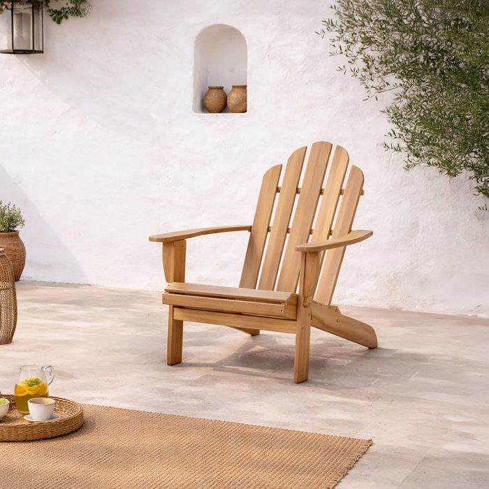 FSC acacia reclining garden chair - 72.5 x 89.5 x H.94 cm