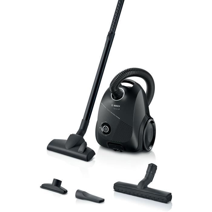 New! Bagged vacuum cleaner - BOSCH BGLS2BA1H Series 2 - 600 W - 3.5L bag capacity - Washable microfilter
