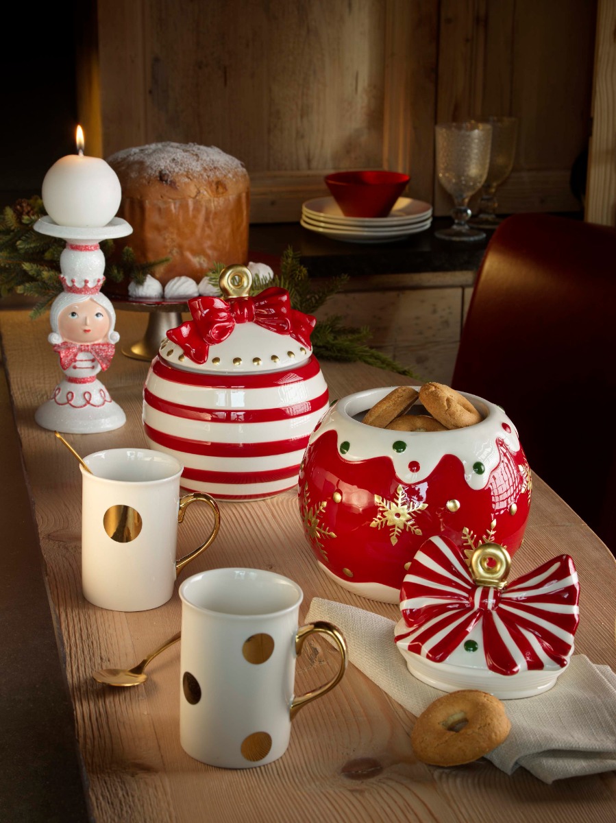 Set of 2 cups new bone china polka dots with golden handle 310 ml - Large polka dots