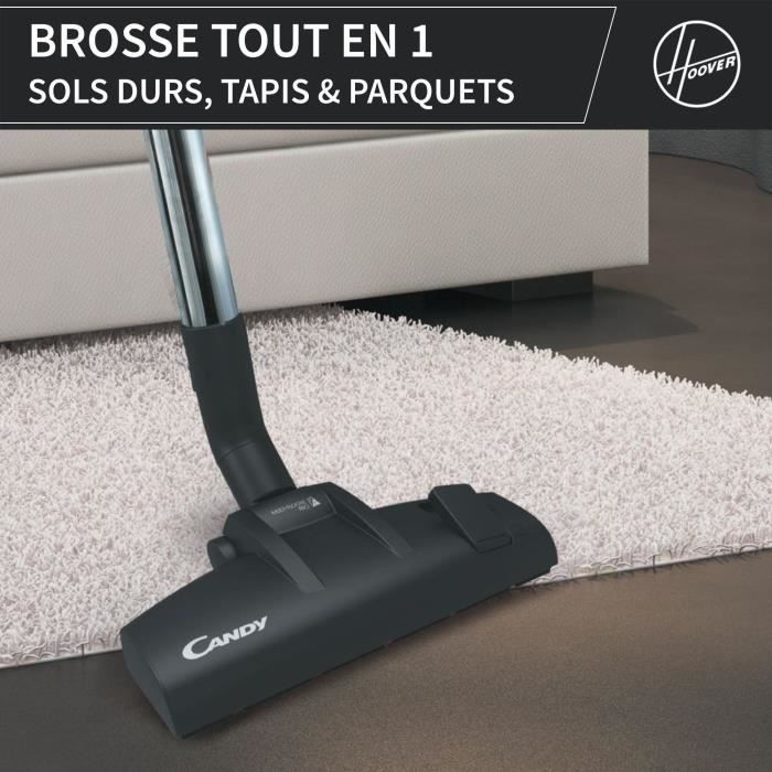 Bagless vacuum cleaner - CANDY CAF34HM - 800 W - 2.5 L Cassette - 79 dBA - Washable HEPA 13 filter