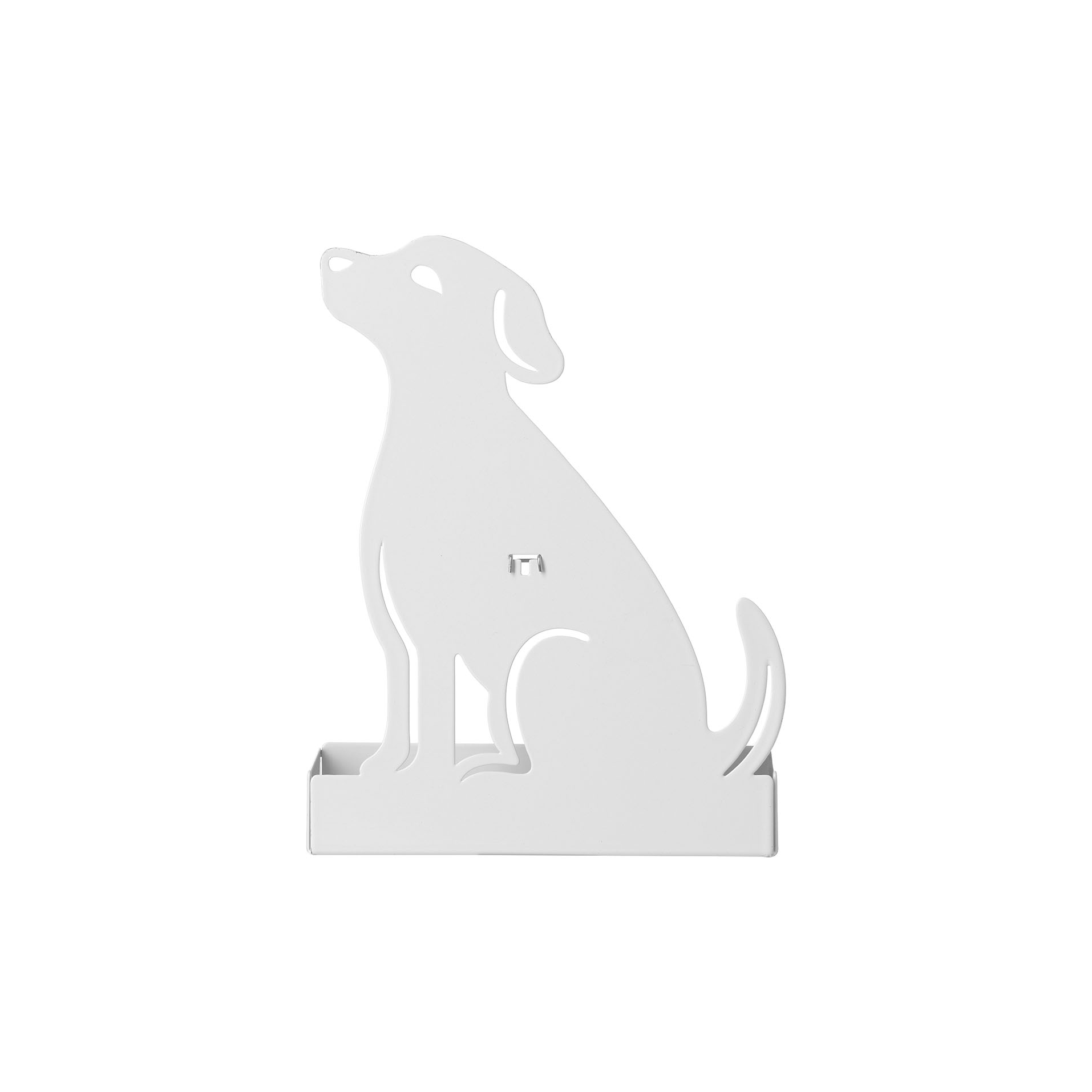 Laser cut metal pocket with clip. Table table 14.5 x 5 x h 19 cm - Oasi