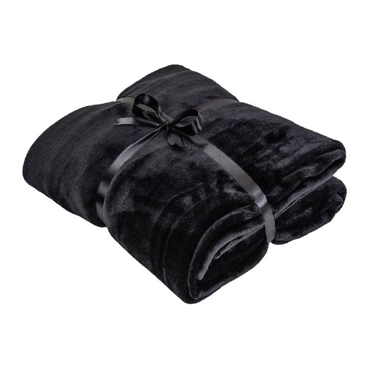 Black polyester plaid 120 x 150 cm - Ortisei