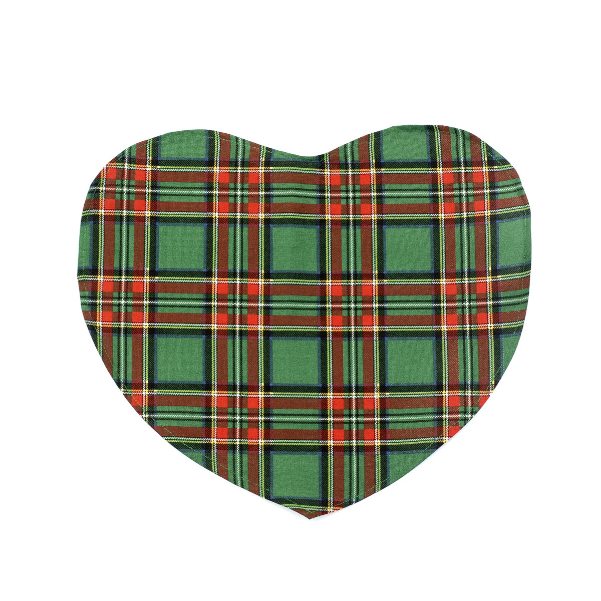 100% cotton heart placemat 35 x 50 cm - green - Kilty