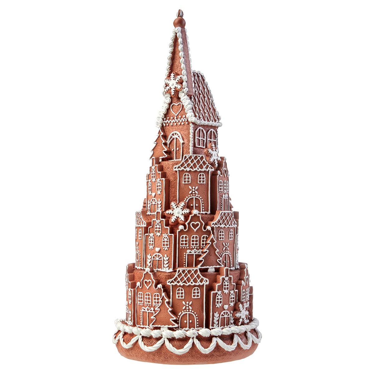 Polyresin gingerbread house 19.5 x h 44.5 cm - Zenzy