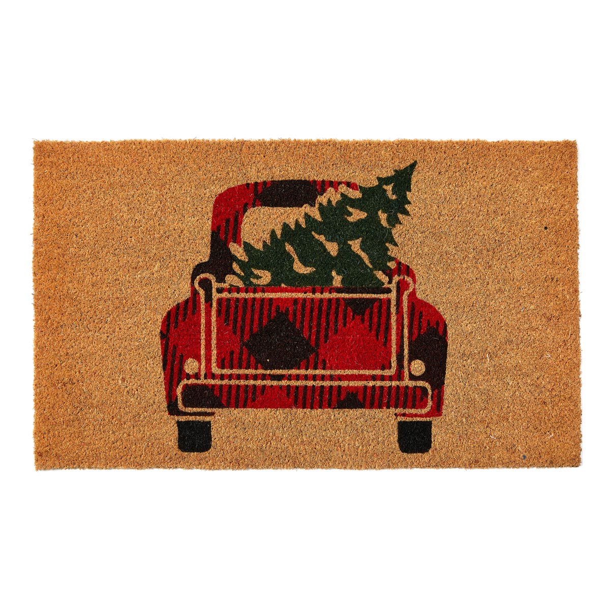 Coconut fiber doormat with pick up design • 45 x 75 cm - Welcoco