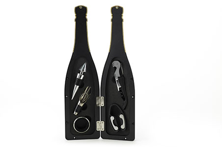 Set of 5 wine accessories champagne box - Cheers