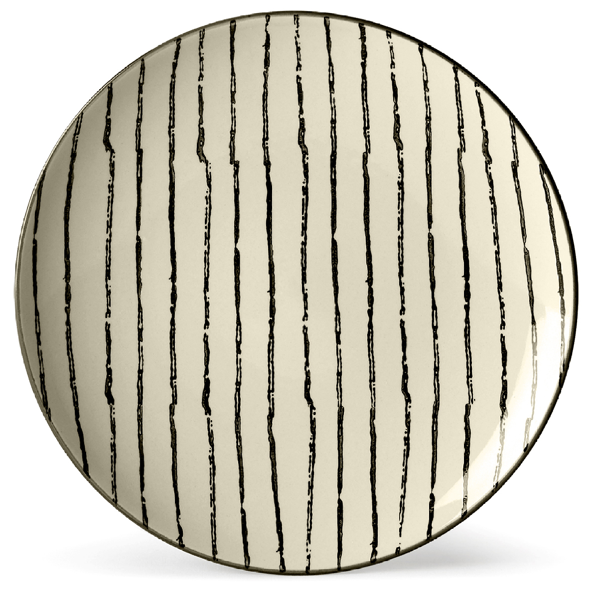 Fruit plate - pack of 4 pieces Ø 20.5 x h 2.5 cm - Geometries