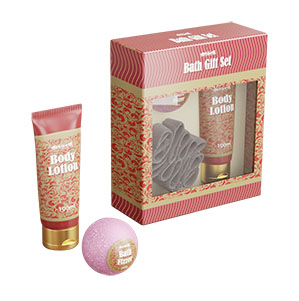 Bath set with 100 ml hand cream, 90 g bath freezer and sponge. - Ortisei