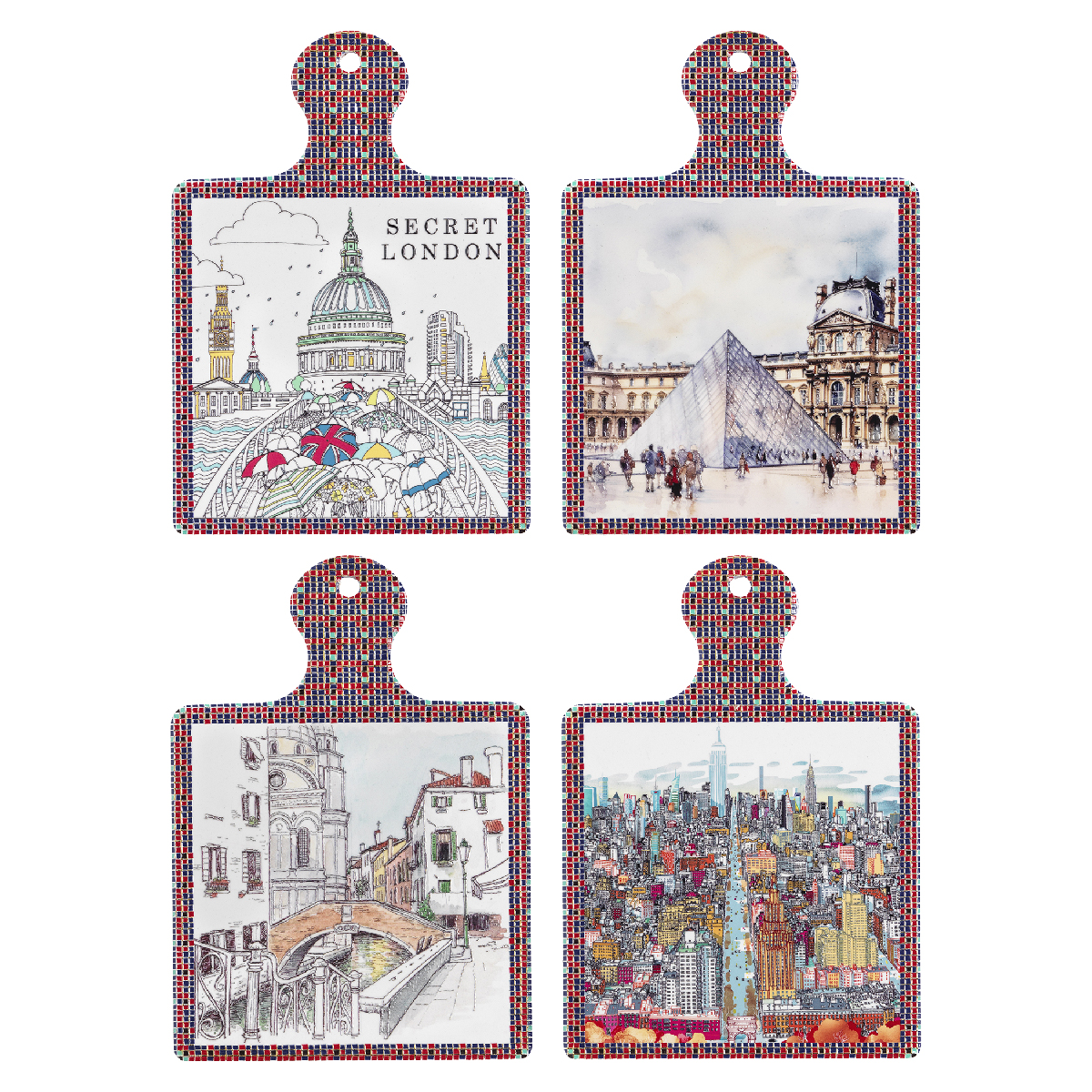 Trivet with handle 17 x 24 cm - Majolica