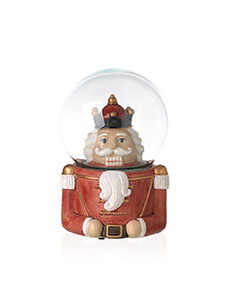 Carillon/snowball spring loaded in polyresin 10 x 9 x h 14 cm - Music box