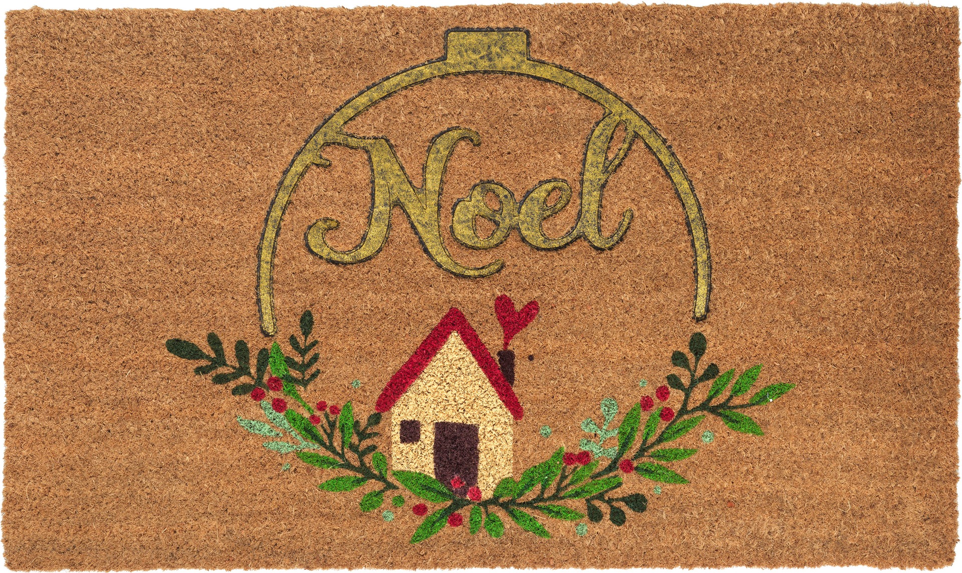 Noel - Coconut fiber doormat 45 x 75 cm - Welcoco