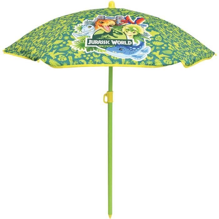 FUN HOUSE Jurassic Dinosaur garden furniture - 1 table 46 x ø46 cm, 2 chairs 53 x 38.5 x 37.5 cm and 1 umbrella 125 x ø100 cm