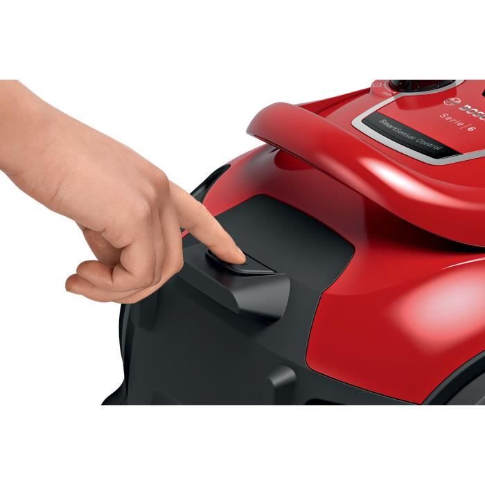 New! Sled bagless vacuum cleaner - BOSCH BGC41Q69 Series 6 - 600 W - ProSilence - 70 dB - 2.4 L container capacity - Red