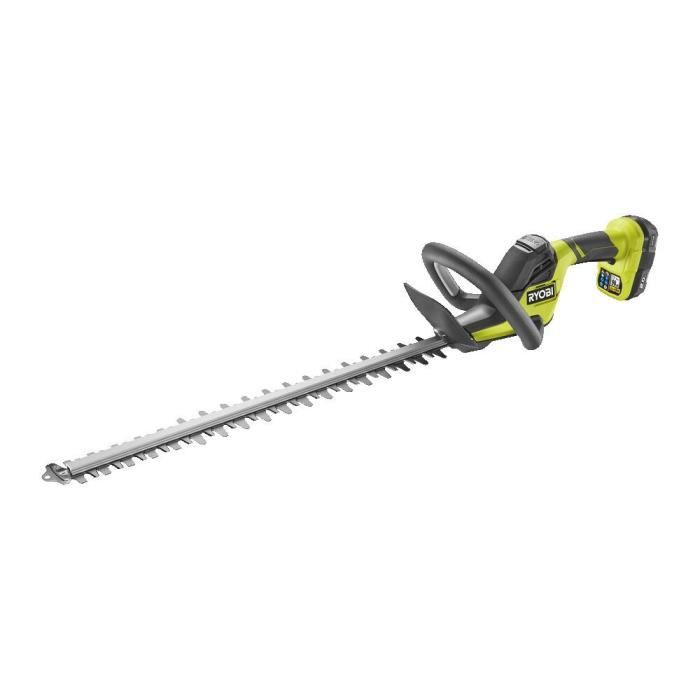 RYOBI ONE+ 18V LINEA cordless hedge trimmer - In-line design - 55 cm blades - 24 mm wheelbase - 1 18V 4.0 Ah battery and 1 battery charger