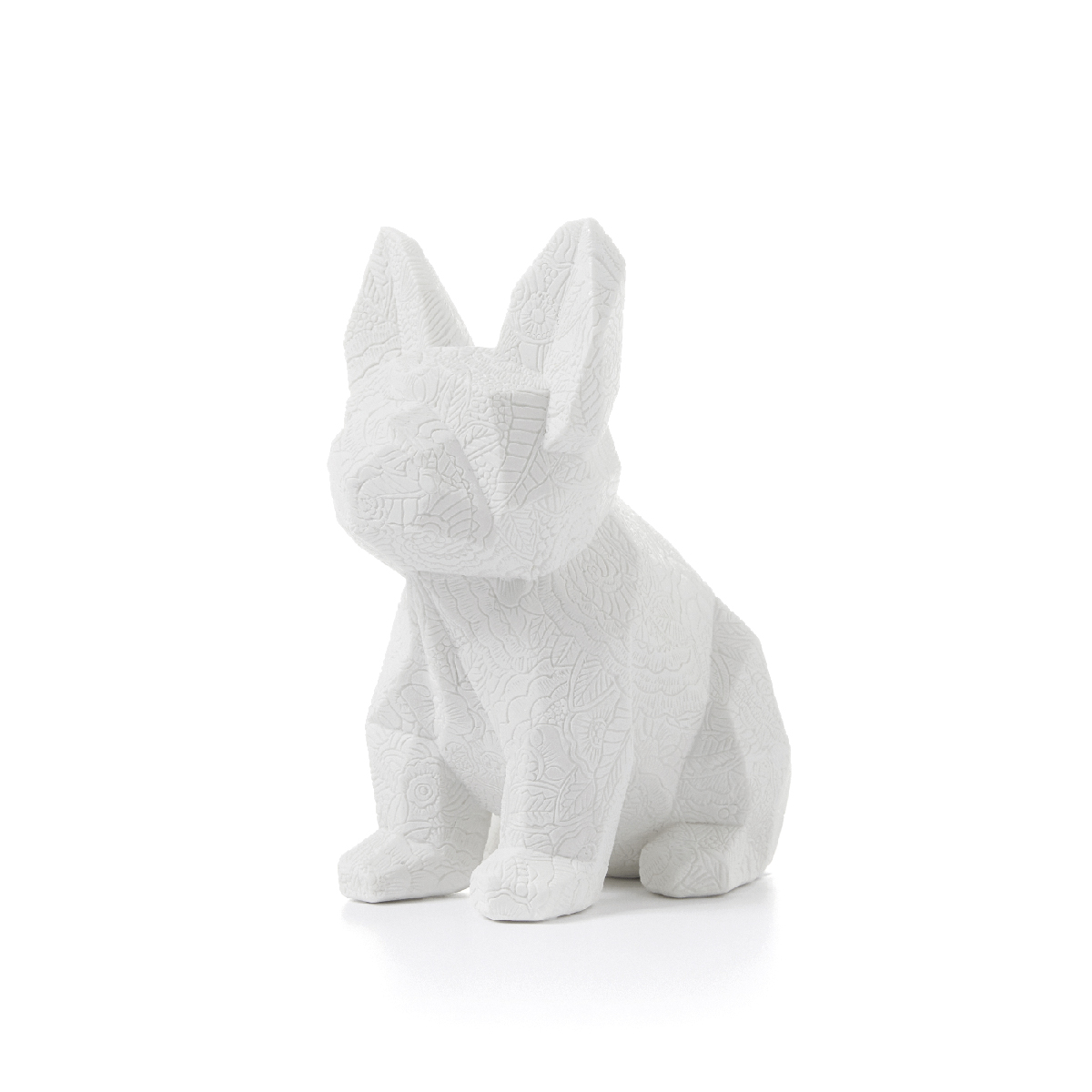 Dog statue with relief decoration - Companion