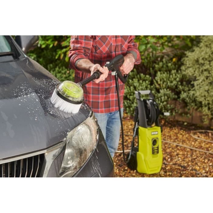 High pressure cleaner 2000 W 150 bar 450 L - 8M flexible, coil, 0.9 L tank, lances (various-turbo), rotating brush