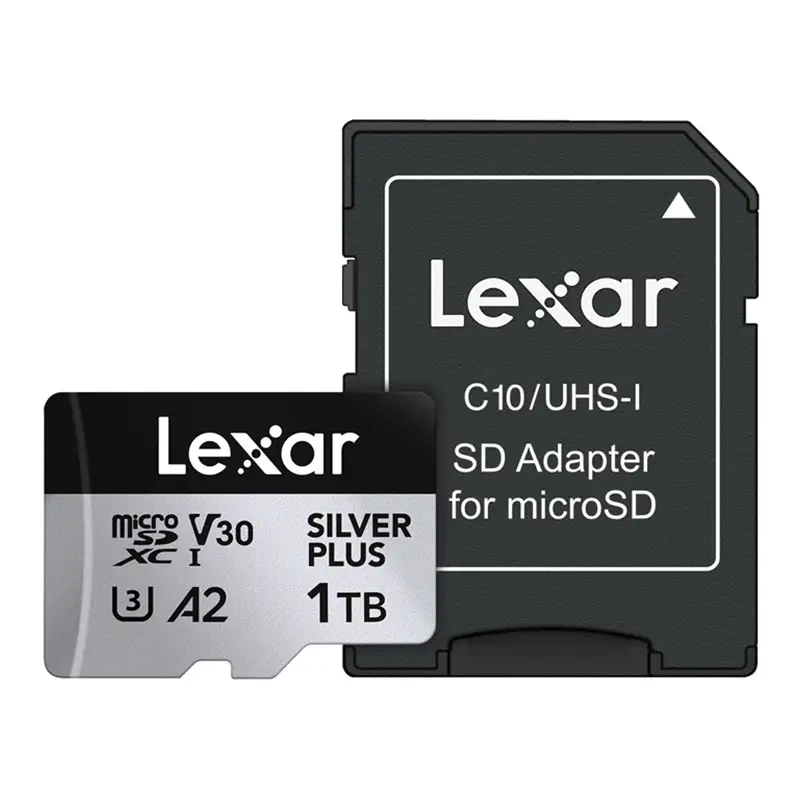 Lexar High-Performance Silver Plus microSDXC 1TB memory card + adapter