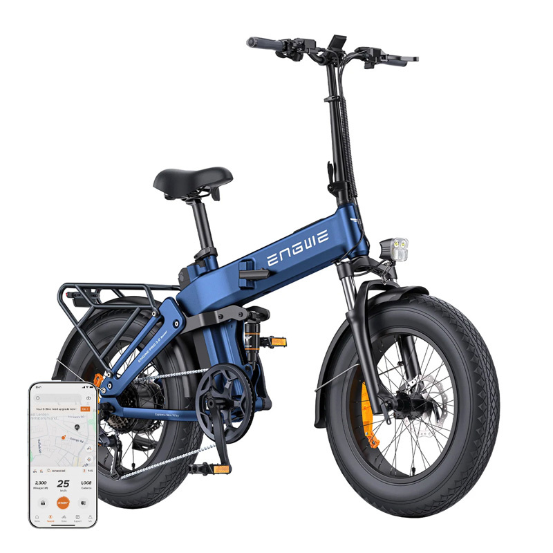 ENGWE PRO 3.0 BOOST 250W 20" Electric Bike (Blue) - Powerful and Versatile for Outdoor Use
