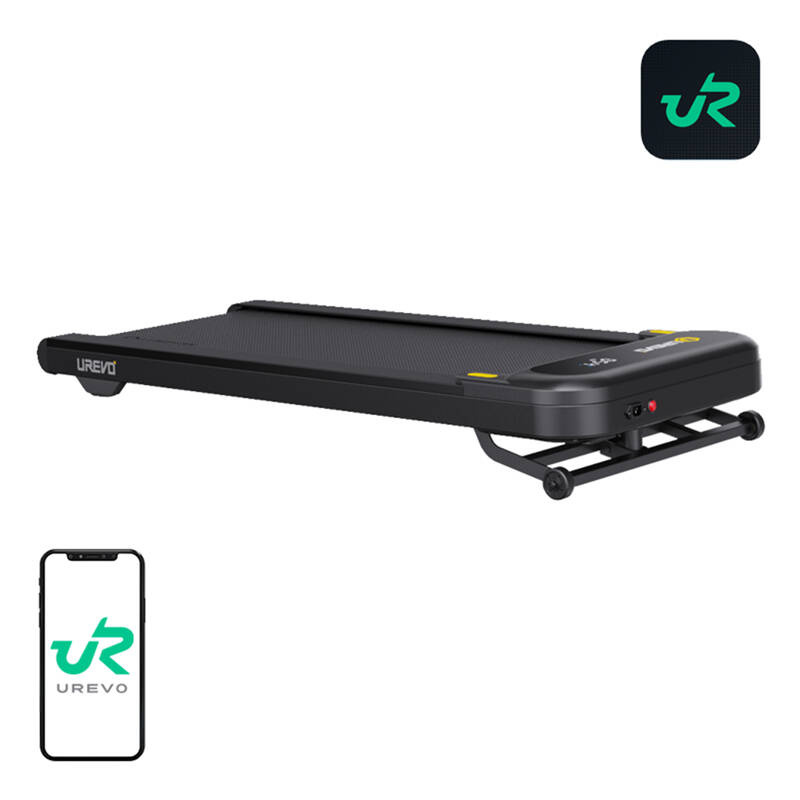 UREVO Spacewalk 3S Electric Treadmill (Black) - Ideal for Home Fitness