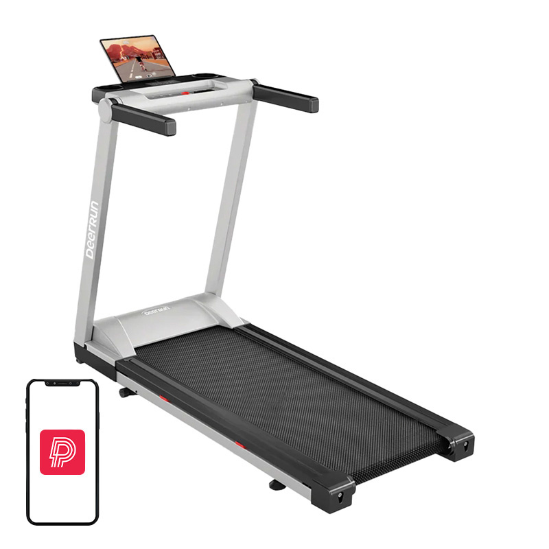DeerRun A1 Pro Foldable Electric Treadmill (Silver) - Ideal for your Home Fitness