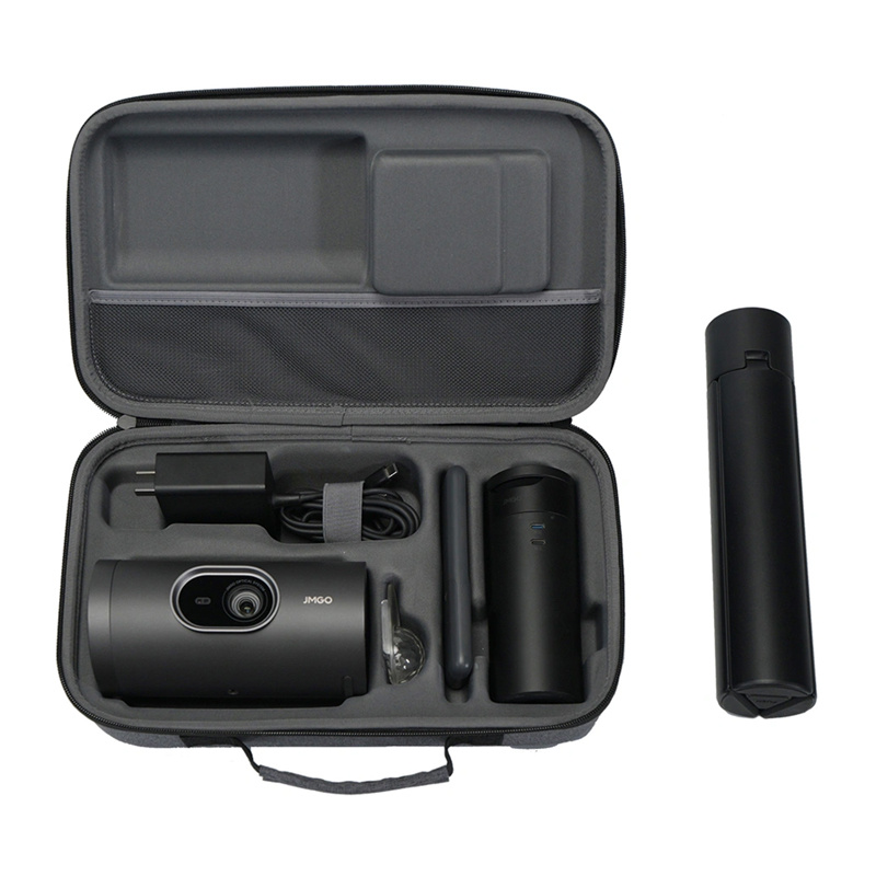 JMGO PicoPlay+ projector with tripod