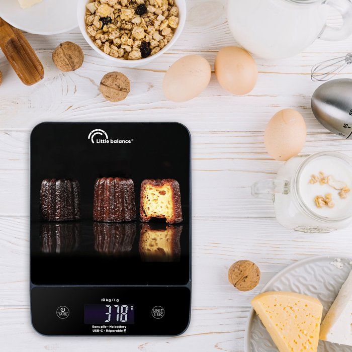 Bilancia da cucina - LITTLE BALANCE - 8845 - Happy Genius 10 - USB - Senza batterie - Scanalata