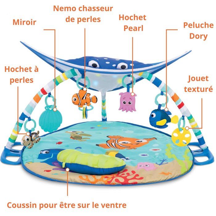 DISNEY BABY Nemo Tappetino risveglio con luce Mr. Ray Ocean �