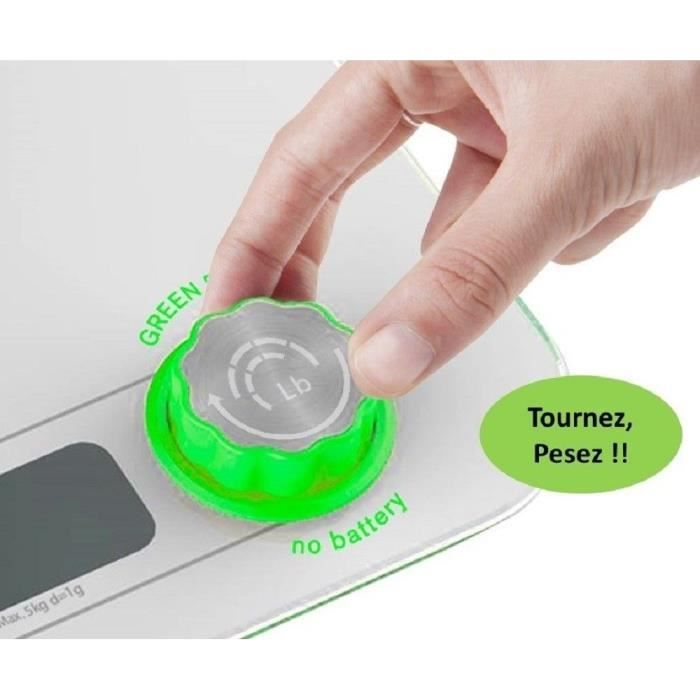 Bilancia da cucina Green Power - bianca