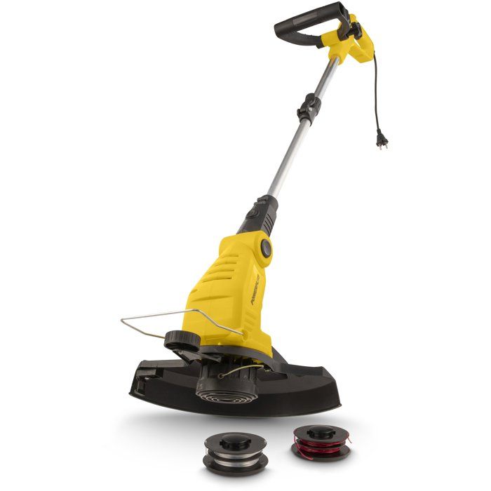 Tagliabordi - POWERPLUS - 450 W - � 300 mm - Testa inclinabile - Asta telescopica