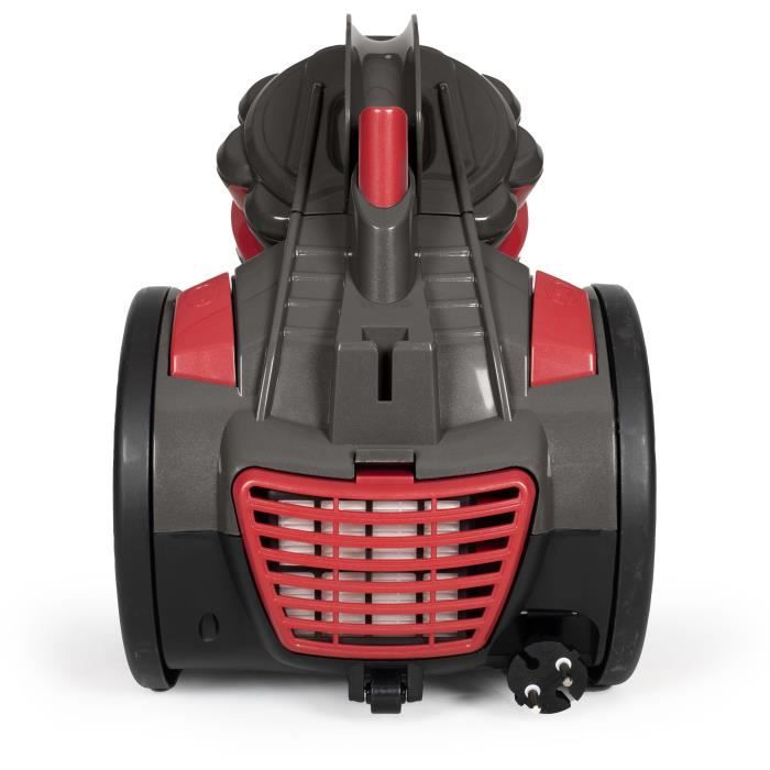 Aspirapolvere multiciclonico senza sacco - LIVOO - DOH136R - 700 W - 16 kPa - 78 dB - 3 L - Filtro lavabile - Rosso / Grigio