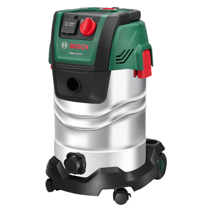 Aspirapolvere universale BOSCH - PAS 30-240PRS - 1300W - 67 l/s - Serbatoio 30L - 240 mbar