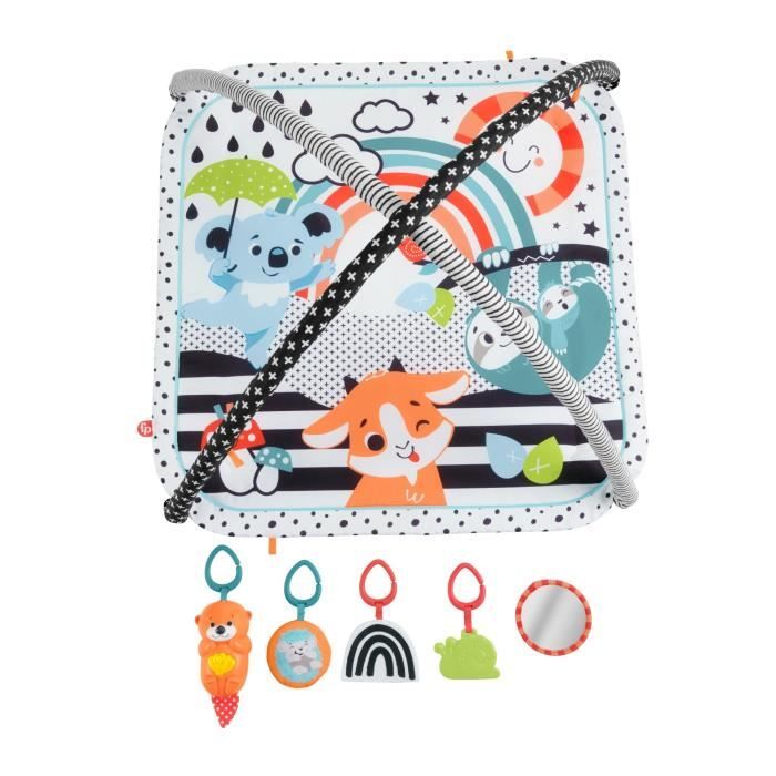 Fisher-Price - Il mio tappetino sensoriale 3 in 1 - Giocattolo per la nascita della prima et�