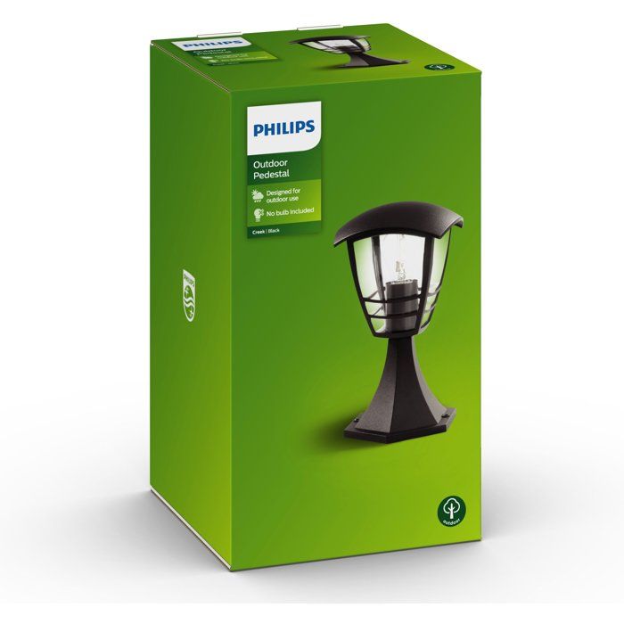 Dissuasore da esterno CREEK in metallo H30cm nero Philips