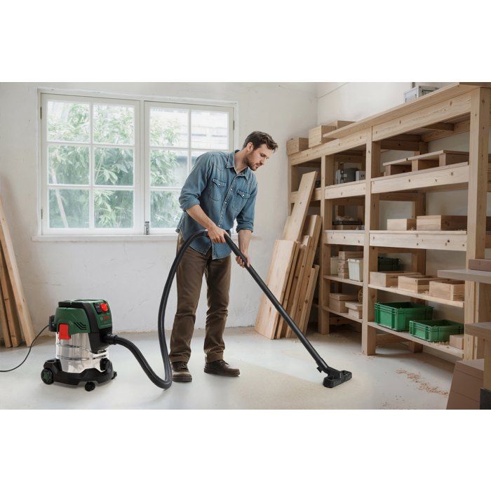Aspirapolvere universale BOSCH - PAS 20-220PRS - 1300W - 65 l/s - Serbatoio 20L - 220 mbar