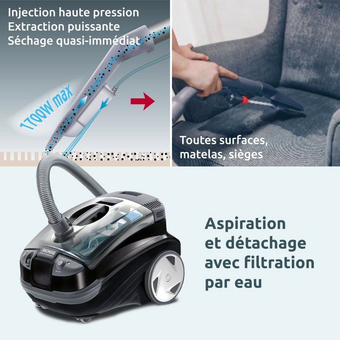 Aspirapolvere smacchiatore 2 in 1 - THOMAS Aquatic Onyx - 1700W max - 83 dB(A)
