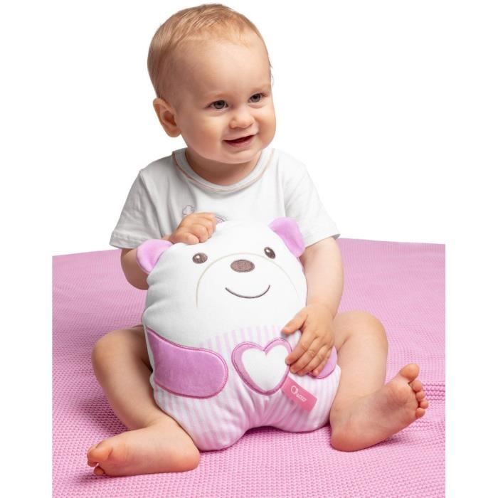 Orsetto di peluche morbido - CHICCO - Rosa - Dalla nascita