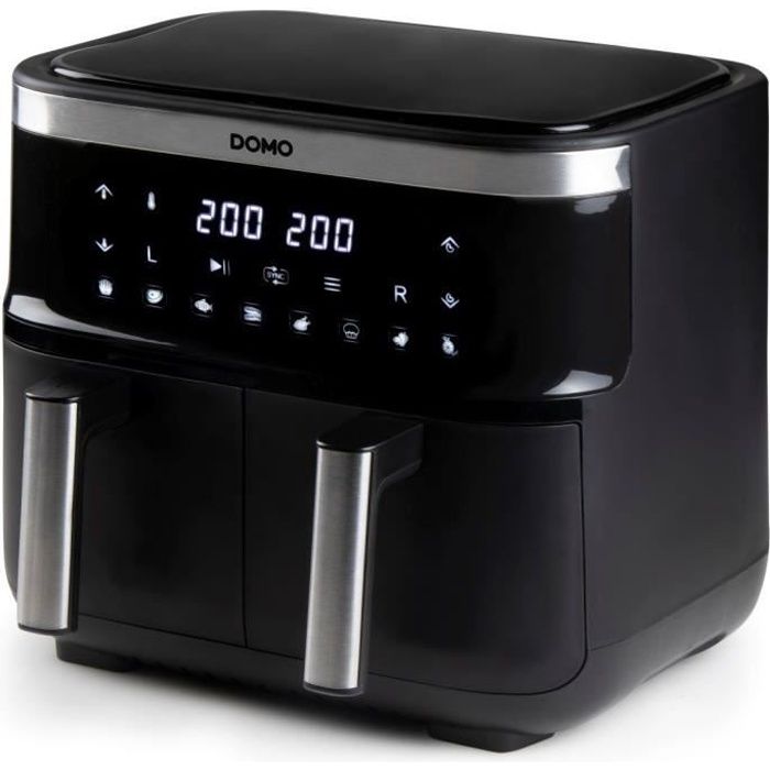 Domo Hot Air Fryer - Do537fr - 2 x 4 L - 85 � A 200 � - 8 Programmi automatici - L40 x W 40 x H 36 cm