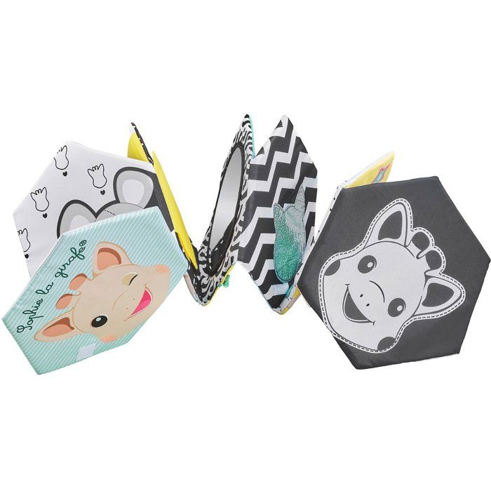 Libro di attivit� e tappetino da gioco - Sophie la giraffa - 7 emozioni - Texture varie - Bianco e nero su entrambi i lati