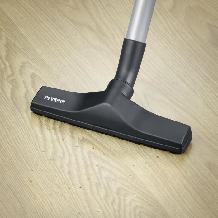 SEVERIN BC7035 Aspirapolvere con sacco, Capacit� del sacco in microfibra con chiusura igienica: 2 L, Spazzola acustica morbida + Spazzola parquet XL