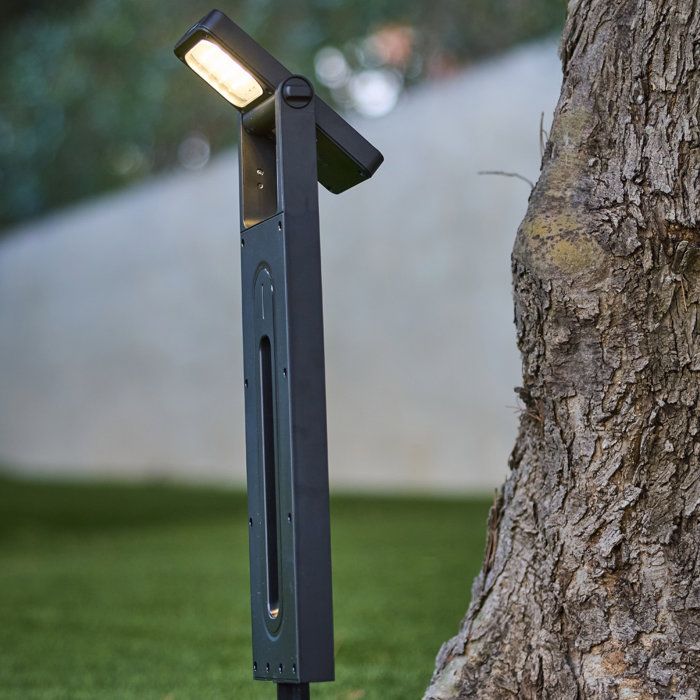 Set di 2 luci solari da giardino per vialetti - LUMISKY - BRITY - LED bianco caldo - Impermeabili - Illuminazione per vialetti da giardino
