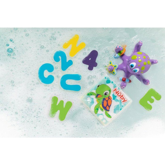 Anello da dentizione - NUBY - A forma di fungo - Dai 3 mesi - Blu / Bianco