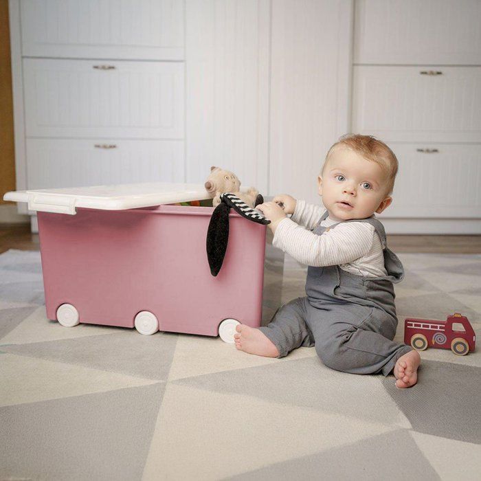 Baule portaoggetti - THERMOBABY - PLAYBOX - Maxi - Rosa