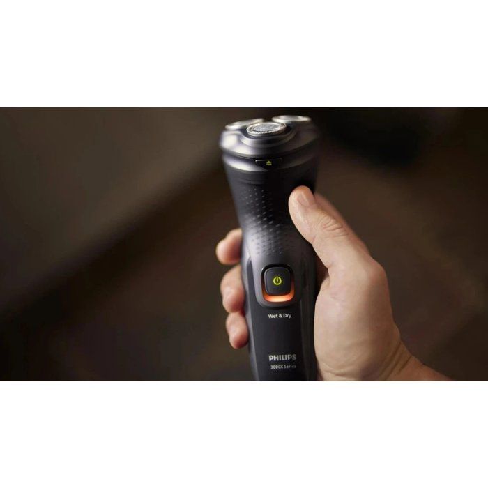 Rasoio elettrico - PHILIPS - Serie 3000X X3021/00 - Uso asciutto e bagnato - Lame ComfortCut - Testine flottanti 3D