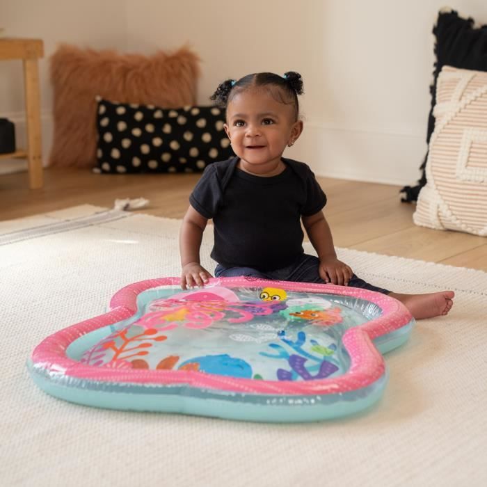 BABY EINSTEIN - JANET - Grande tappeto acquatico per bambine, gioco sensoriale e di sviluppo, gonfiabile, facile da pulire, pieghevole, 0M+