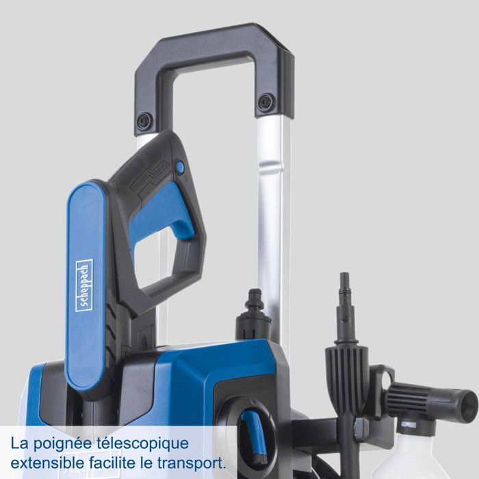Idropulitrice elettrica Scheppach - SHD 150 - 150 bar - 420 l/h - 1800 W - Con accessori