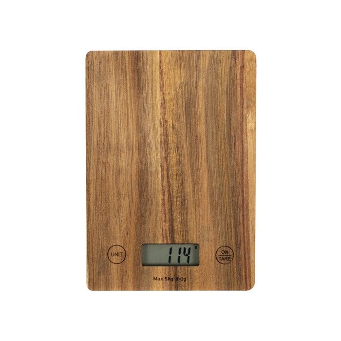 Bilancia da cucina elettronica in legno di acacia - Livoo - DOM492 -