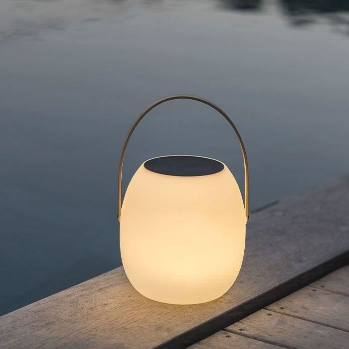 Lampada solare portatile - LUMISKY - JIMMY - LED bianco - H34 cm - Porta di ricarica USB
