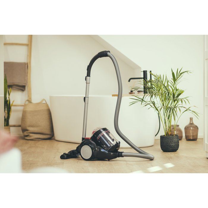 SEVERIN CY7089 - Aspirapolvere ciclonico senza sacco - 750 W - 79 dB - 2 L - Nero/Rosso