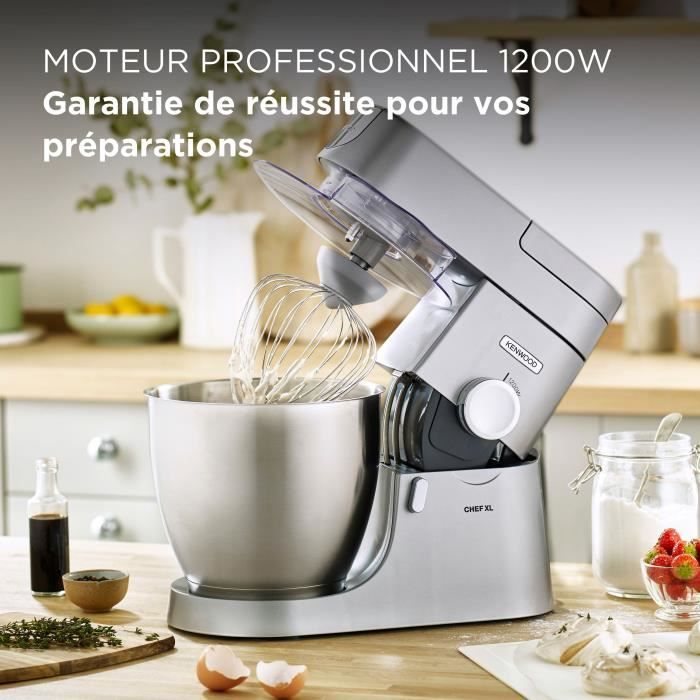 KENWOOD KVL4170S Chef XL 6.7L Blender Robot da pasticceria + Metal Chopper - Colore argento