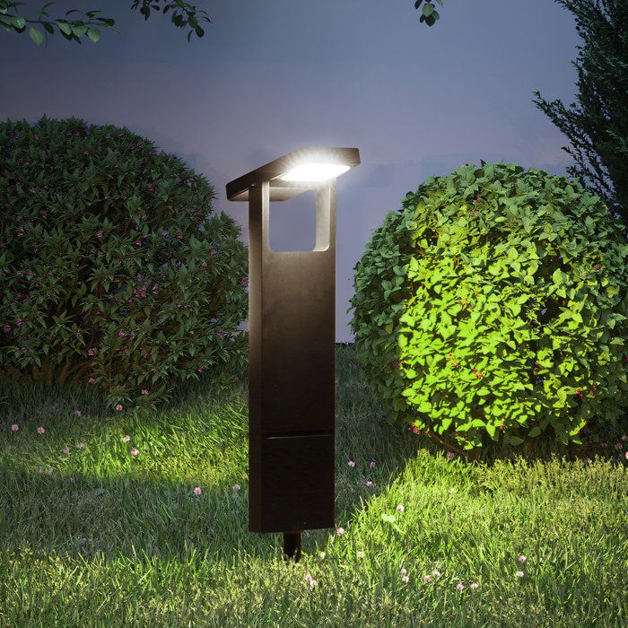 Set di 2 luci solari da giardino per vialetti - LUMISKY - BRITY - LED bianco caldo - Impermeabili - Illuminazione per vialetti da giardino